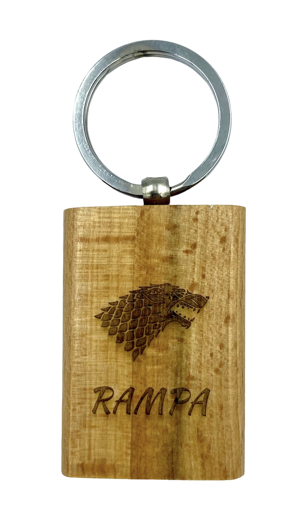 

Drewniany brelok prostokątny z grawerem