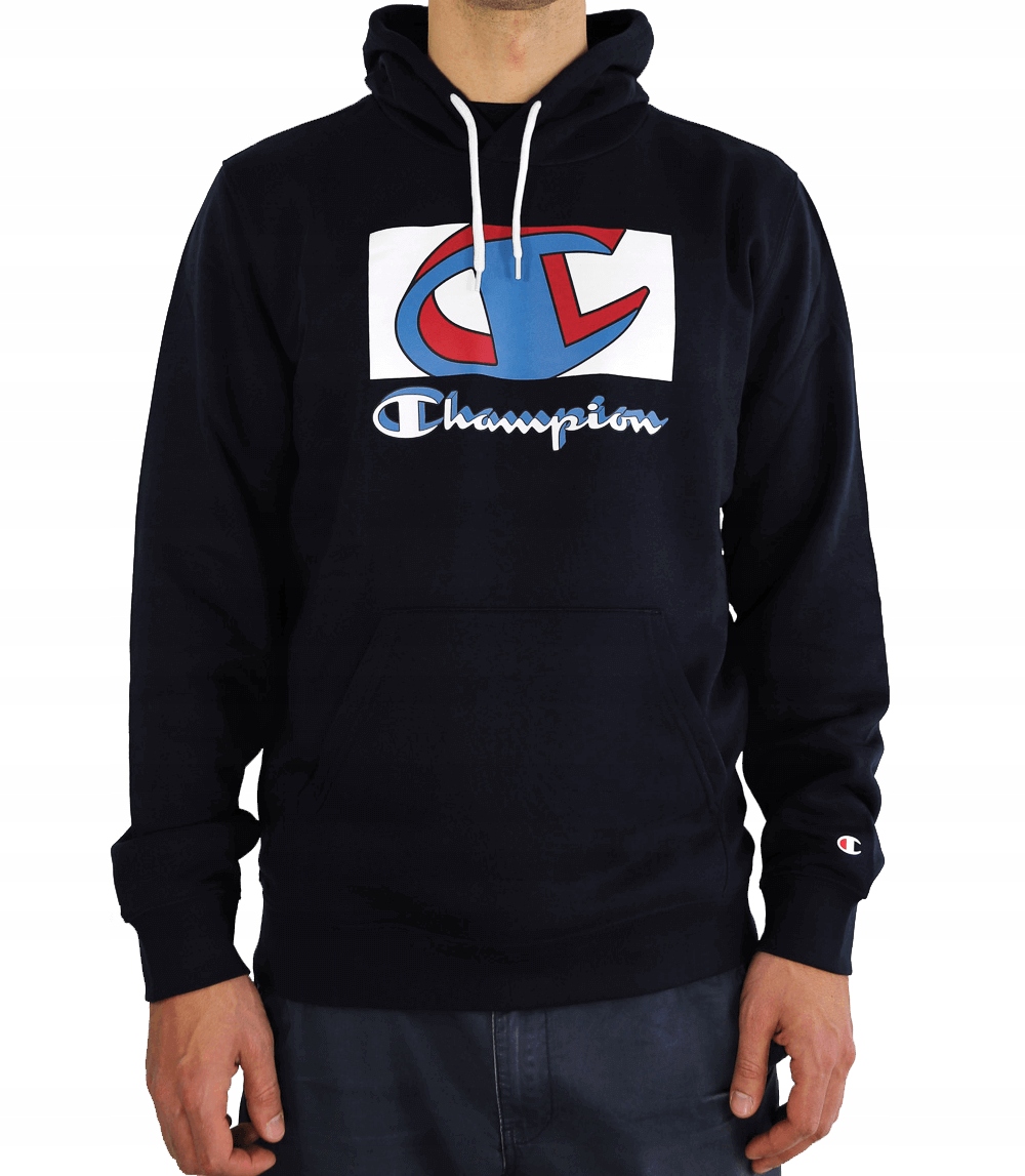 Champion Bluza z kapturem Legacy granatowa 001 XXL