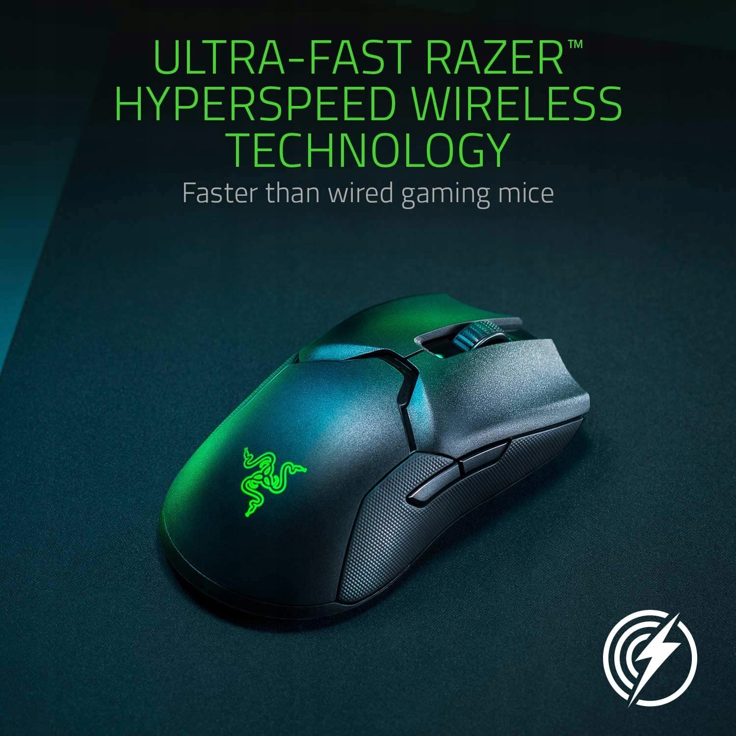 Mysz bezprzewodowa Razer Viper Ultimate Podstawka Waga produktu 74 g