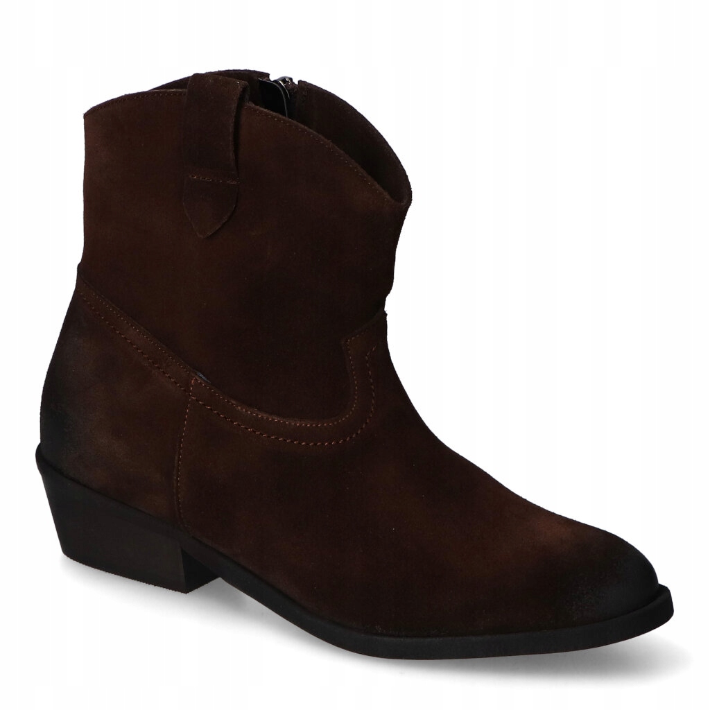 Kotníkové Boty Laura Messi 2905/503 Čokoládový semiš 38