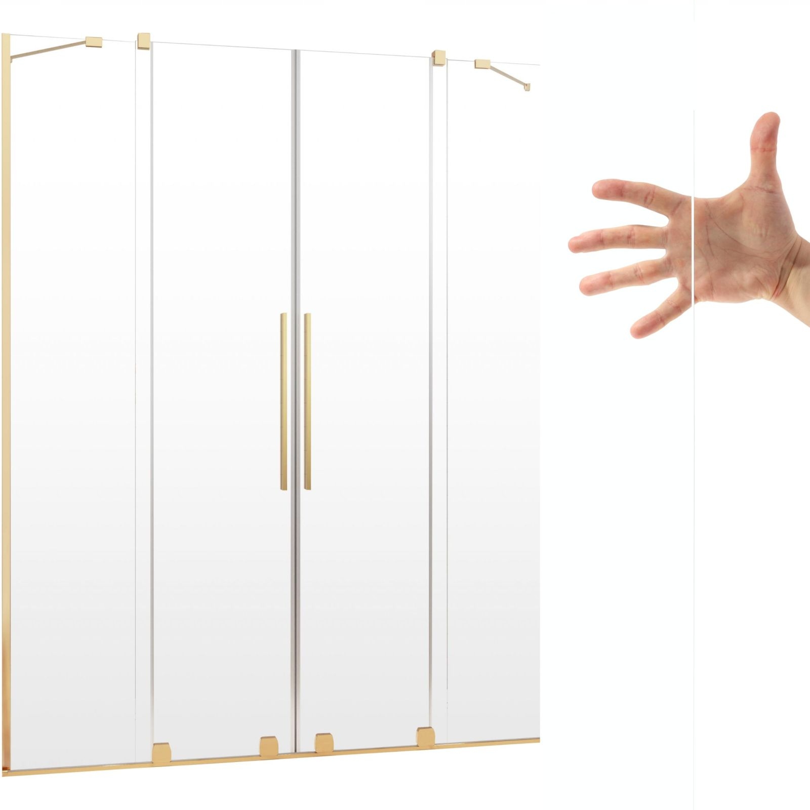 Drzwi przesuwne Furo Gold DWD 180 szkło UltraClear