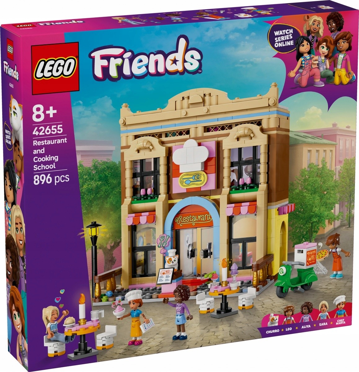 Lego stavebnice Friends 42655 Restaurace a škola vaření