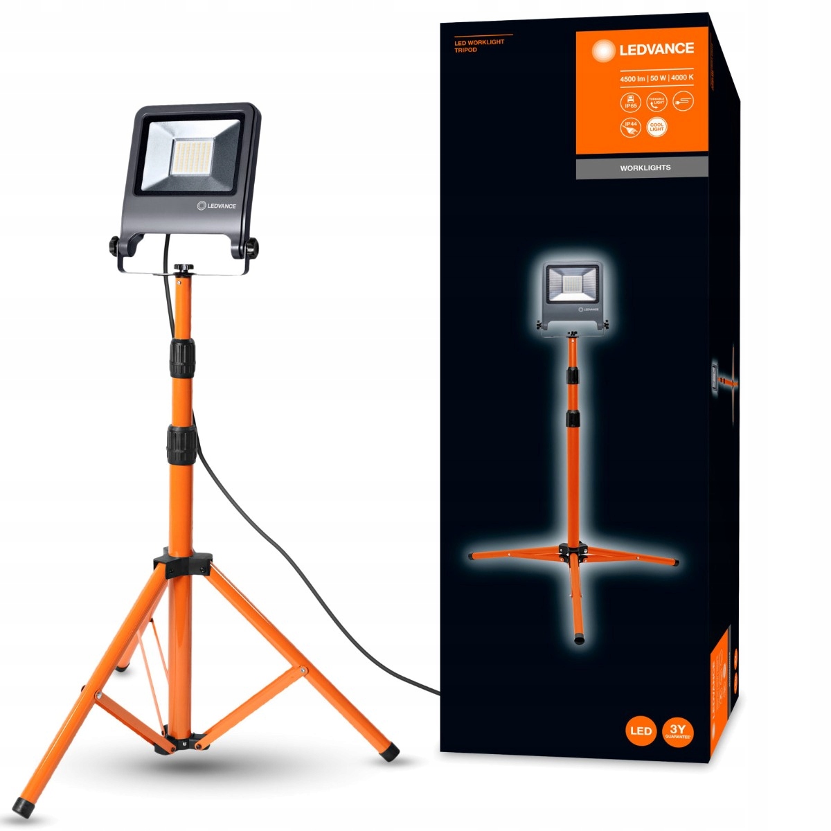 

Naświetlacz Led Robocza Statyw 50W IP65 Ledvance