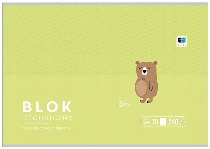 Blok Techniczny A4 10 Kartek Białych Interdruk Bohater brak