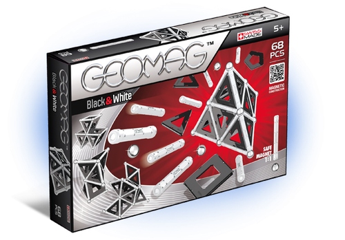 Klocki Magnetyczne Geomag Black White 68EL GEO-012