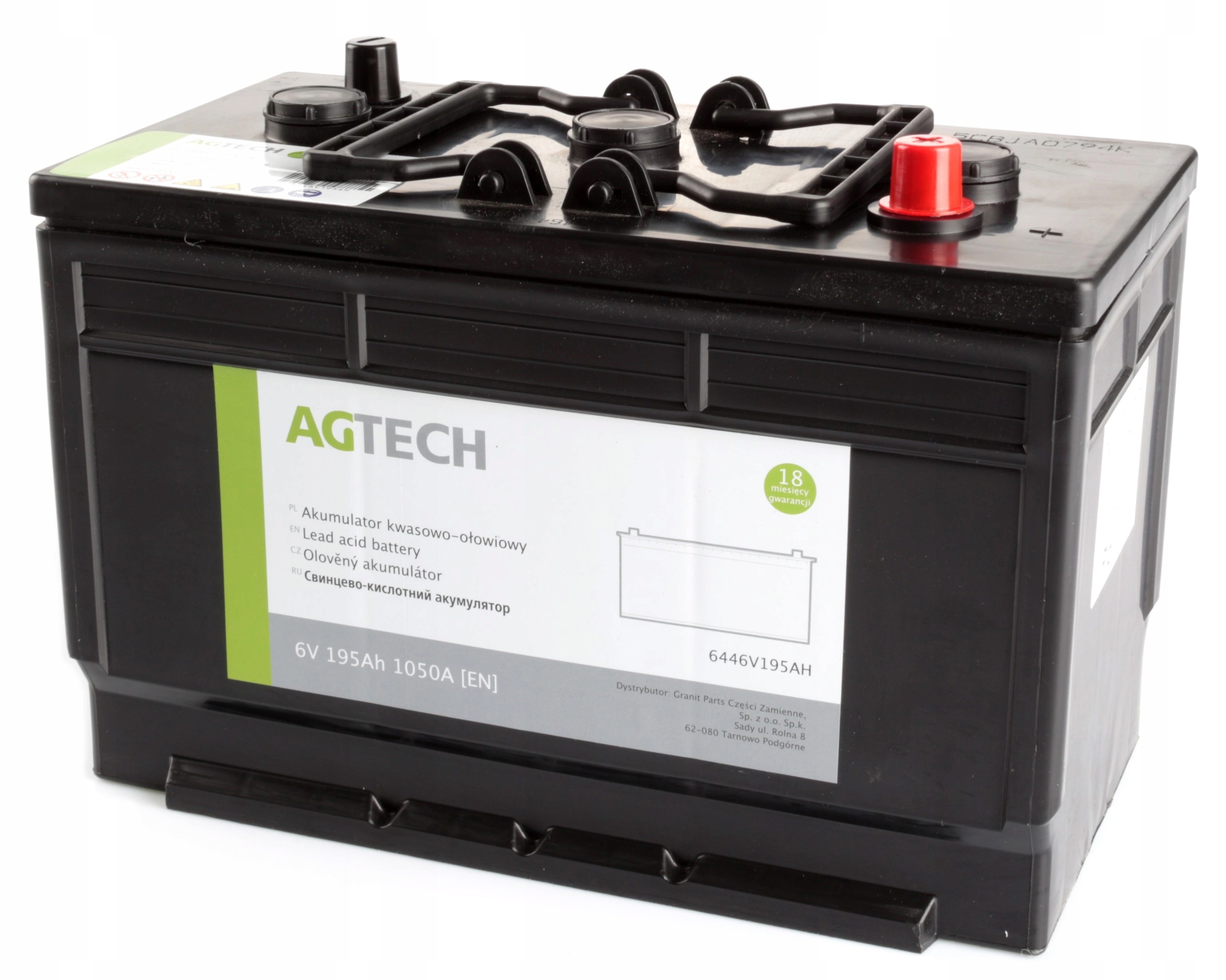 akumulátor 6V 195Ah 1050A Agtech