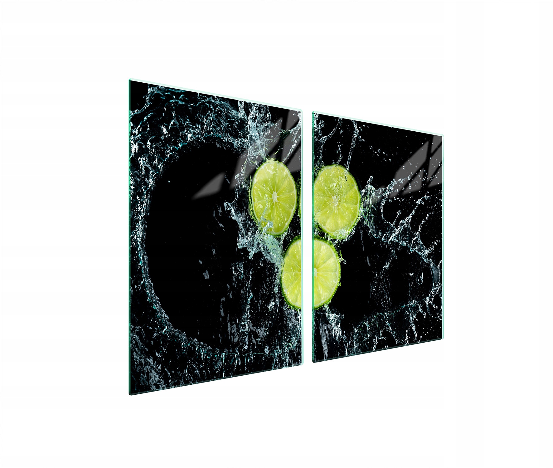 Skleněná Ochranná Deska Do Kuchyně 2x45x52 Citron Tvrzené Sklo