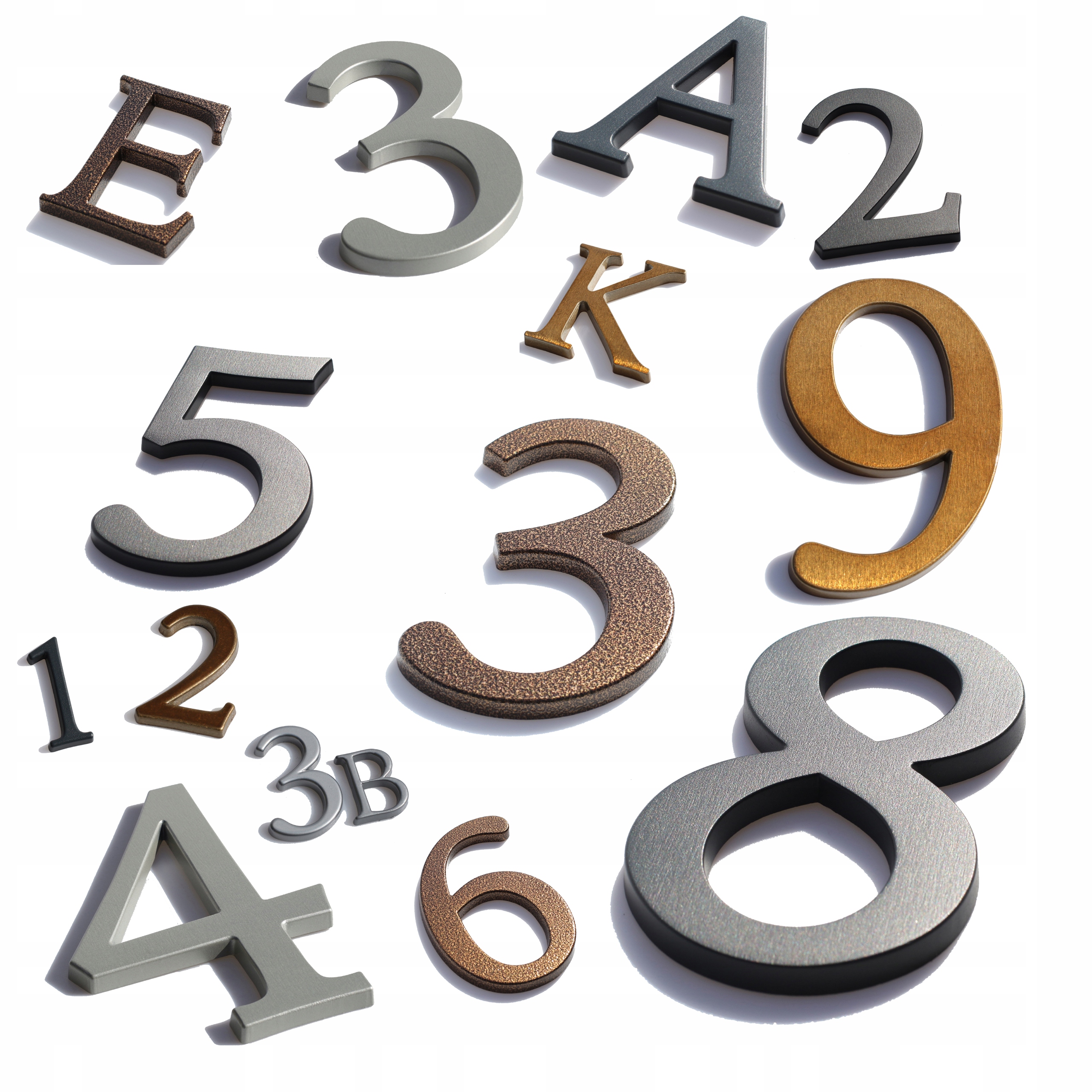 numer domu. numer na dom. cyfry na dom. tablica na dom. brąz transparent 0 Waga produktu z opakowaniem jednostkowym 0.1 kg