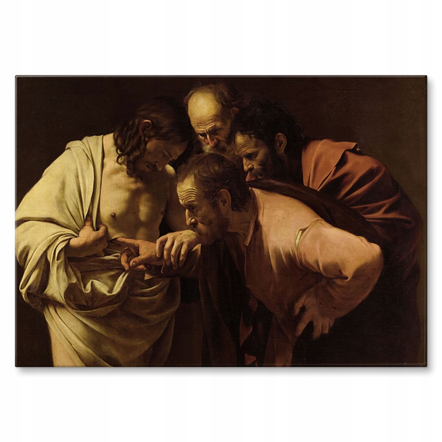 Kovový plakát Saint Thomas Caravaggio Dárek 22 x 31 cm