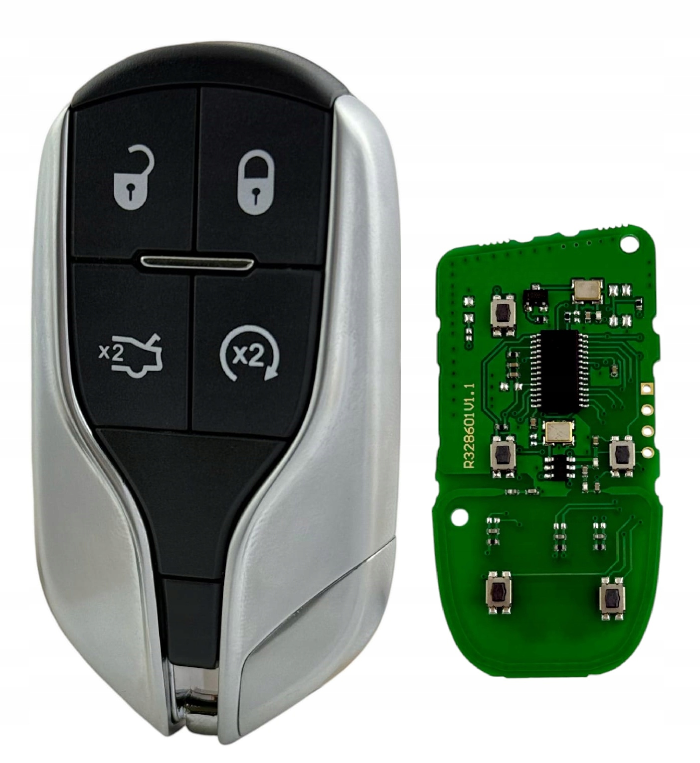 Pilot klíček Maserati Quattroporte Ghibli 433mhz Pcf 7945 id46 HT2 CY24