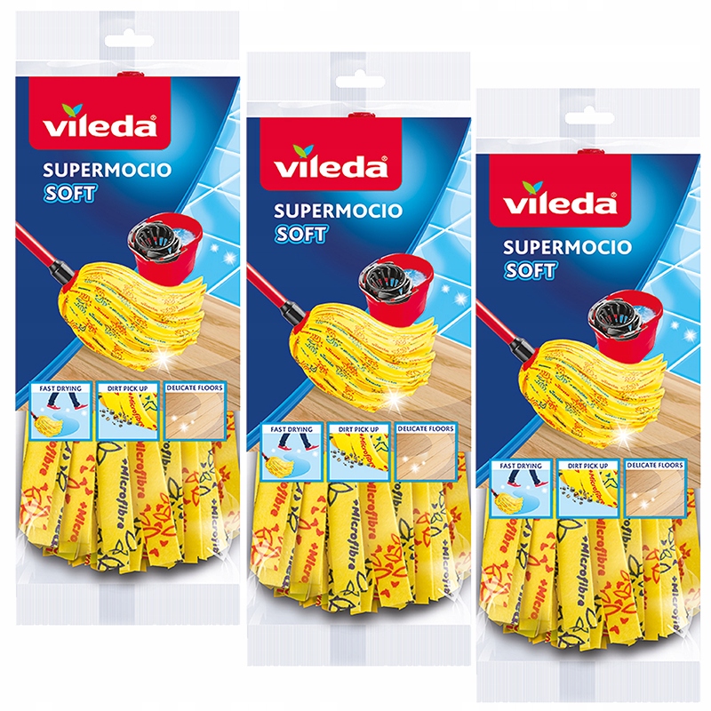 Vileda náplň náhradní náplň do mopu SuperMocio Soft 3 ks