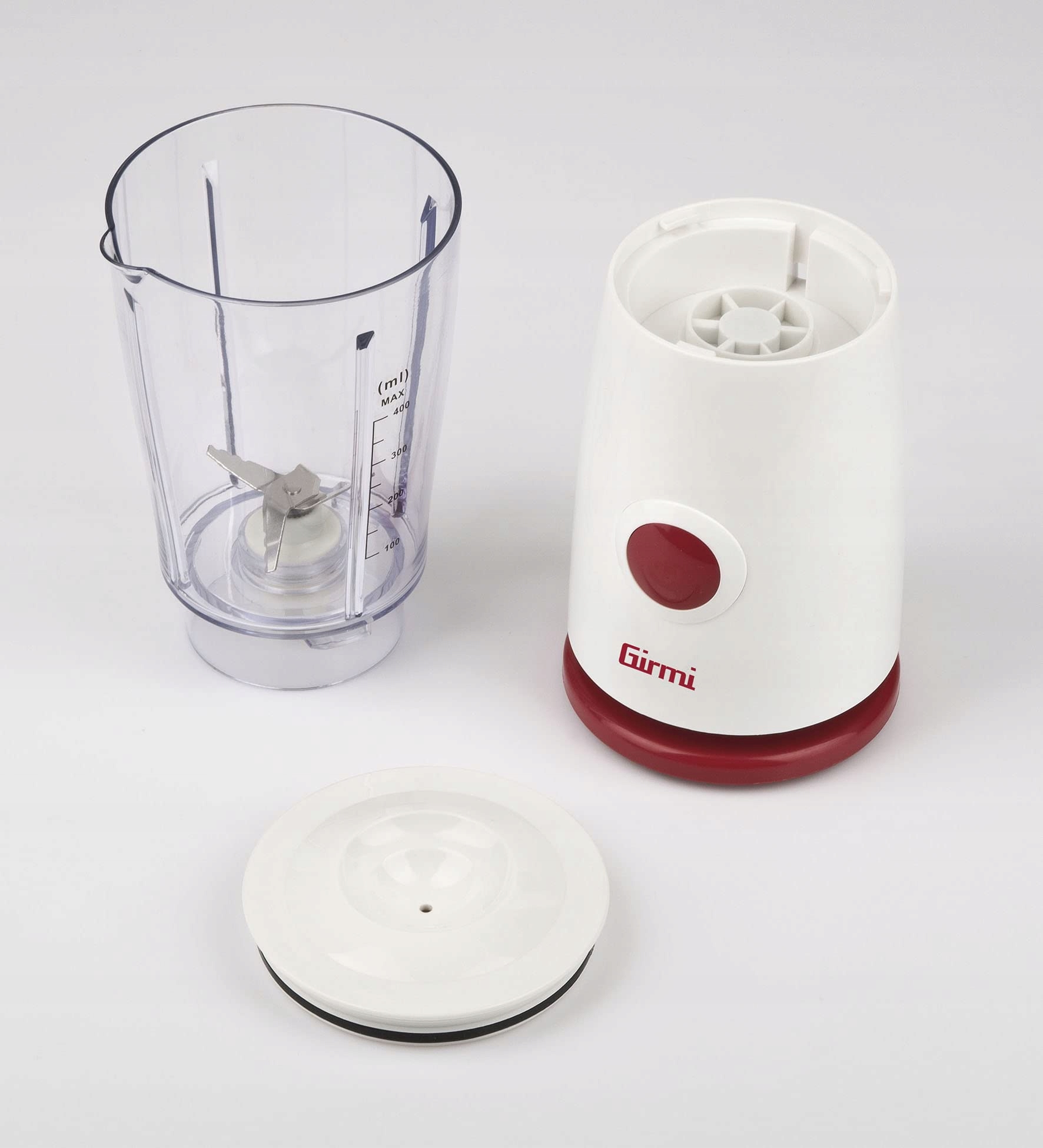 GIRMI Blender Stojący 170W 4 Ostrza Stal Nierdzewna 500ml Biały — miniatura 4