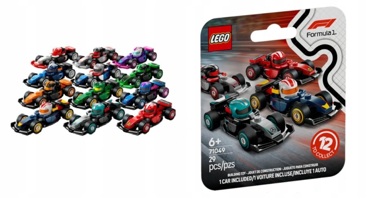 Lego 71049 Minifigurky Vozidlů Formule F1 Sada Kusů Dílů