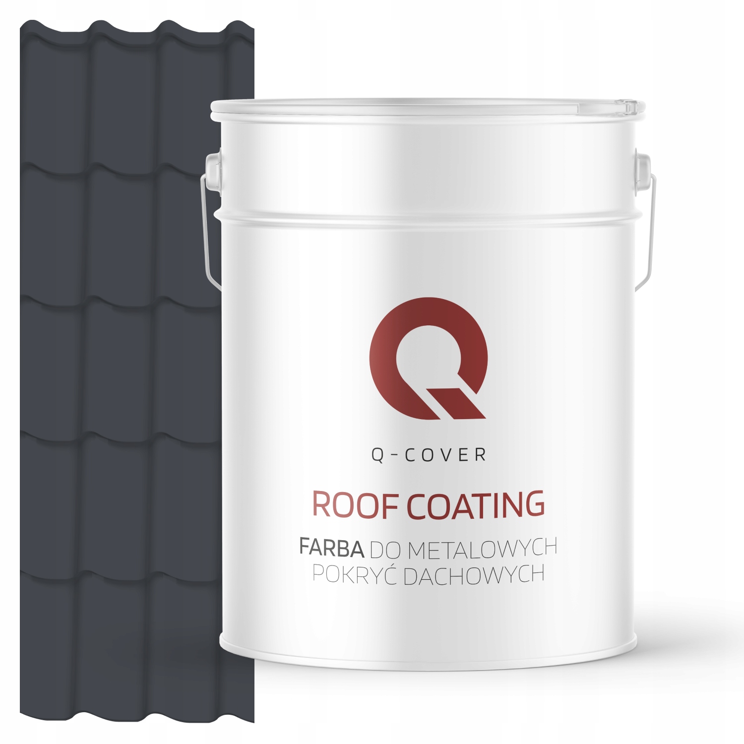 Farba Na Kovové Strechy, Plechy, Grafitová Pozinkovaná, Ral 7024 10 L, Matná