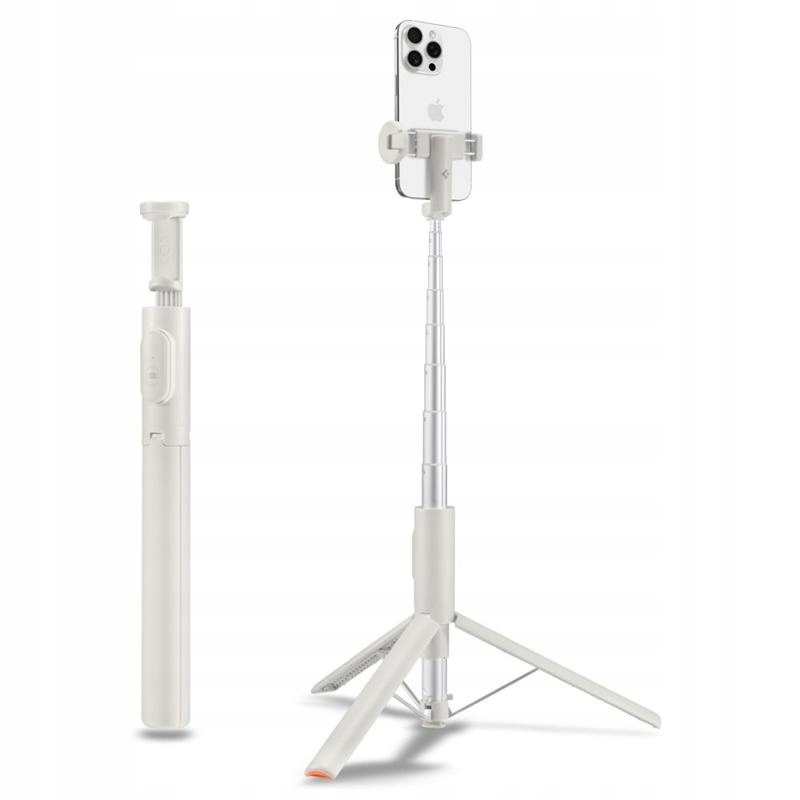 Stativ pro telefon Spigen S541W Selfie tyč Bluetooth Tripod Dune Beige