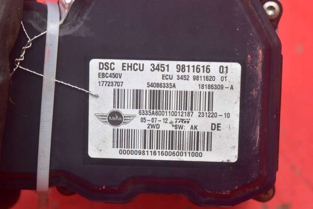 POMPA ABS 9811616 MINI COOPER ONE R56 1.6 T 184 KM 10-14