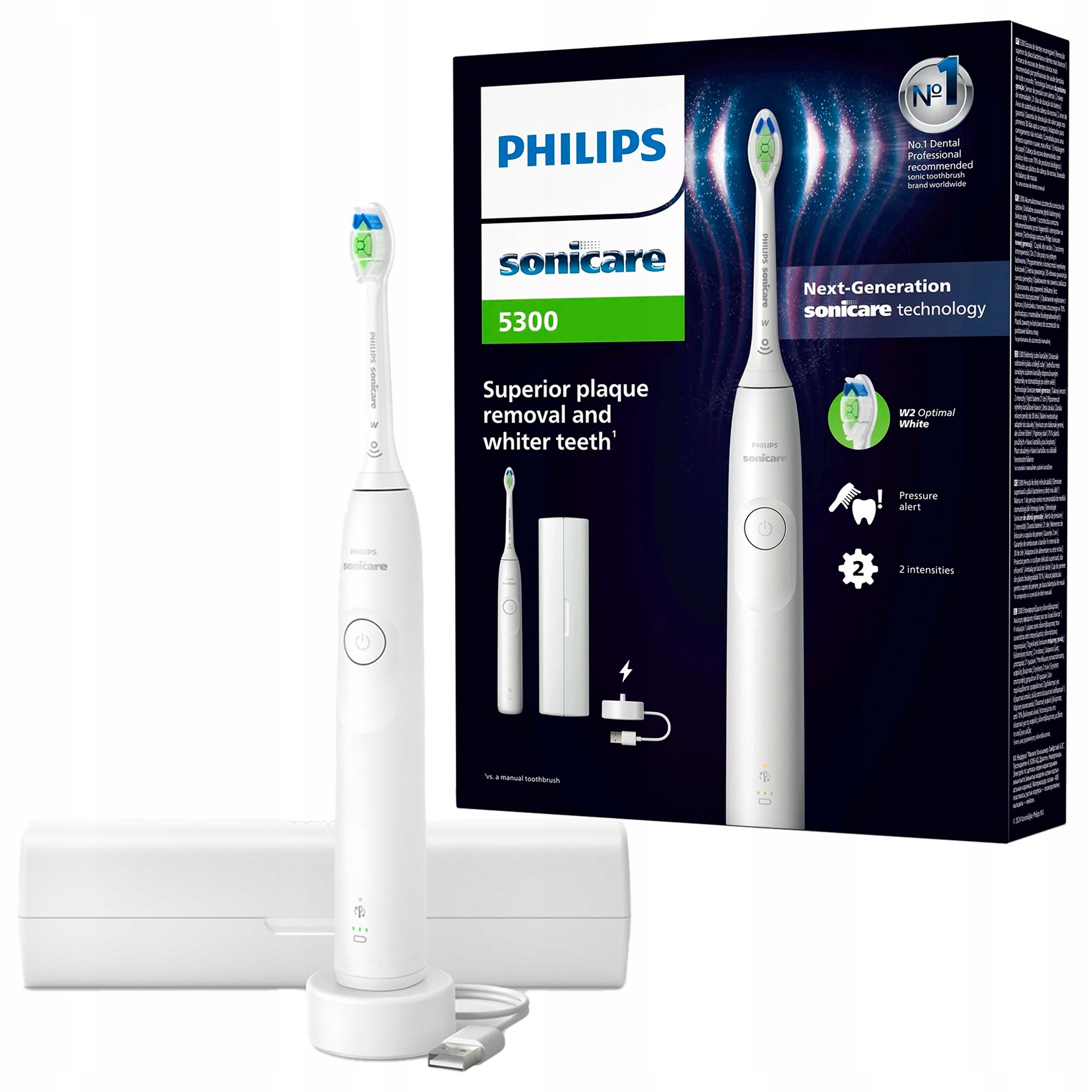 Szczoteczka soniczna Philips Sonicare 5300 HX7108/02 White