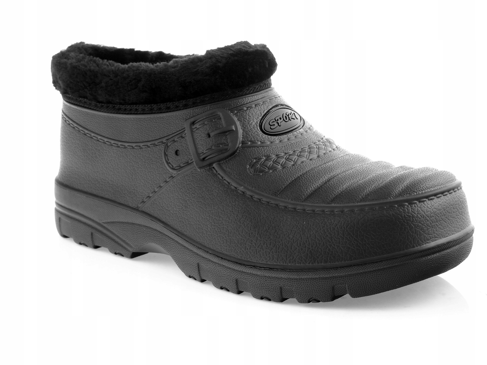 Krótkie kalosze piankowe ocieplane Czarne 43 Marka inna