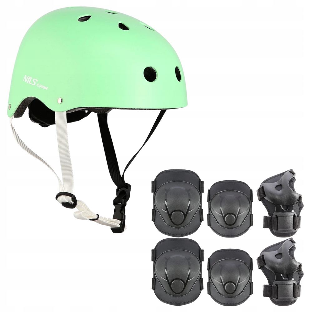 Cyklistická přilba s regulací chrániče Komplet na kolečkové brusle Velikost Xs