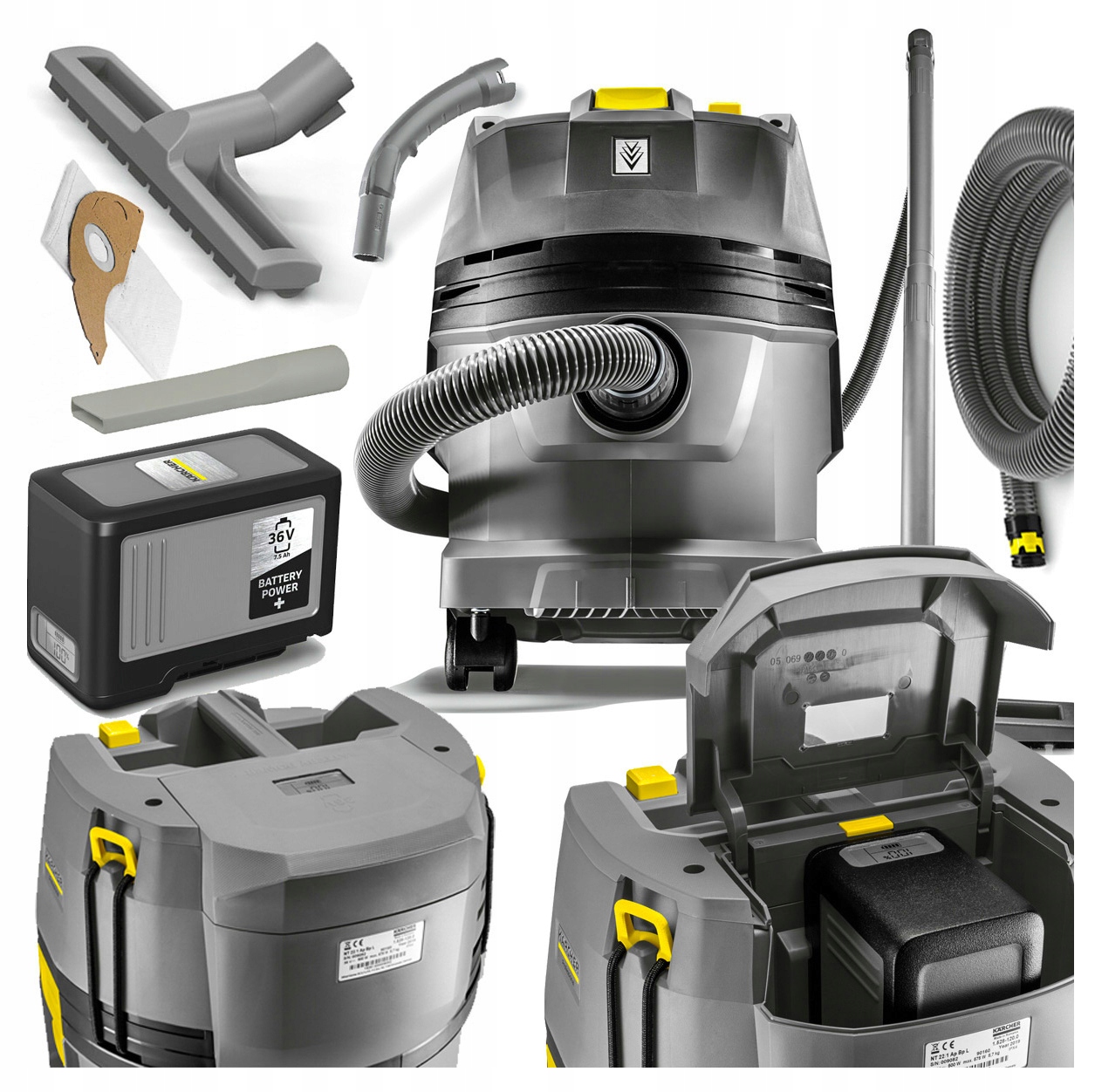 

Odkurzacz Bateryjny Karcher Nt 22/1 Ap Bp Pack L