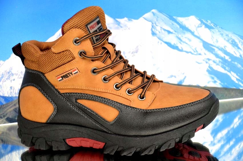 BUTY ZIMOWE OCIEPLANE TREKINGOWE ŚNIEGOWCE GÓRSKIE SPORTOWE MĘSKIE TRAPERY Marka inna