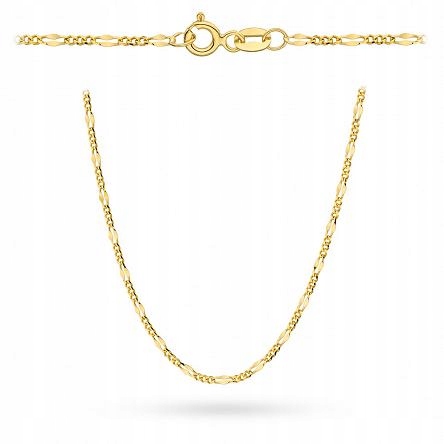 Zlatý řetízek Figaro 50 cm Gravírování Bonus