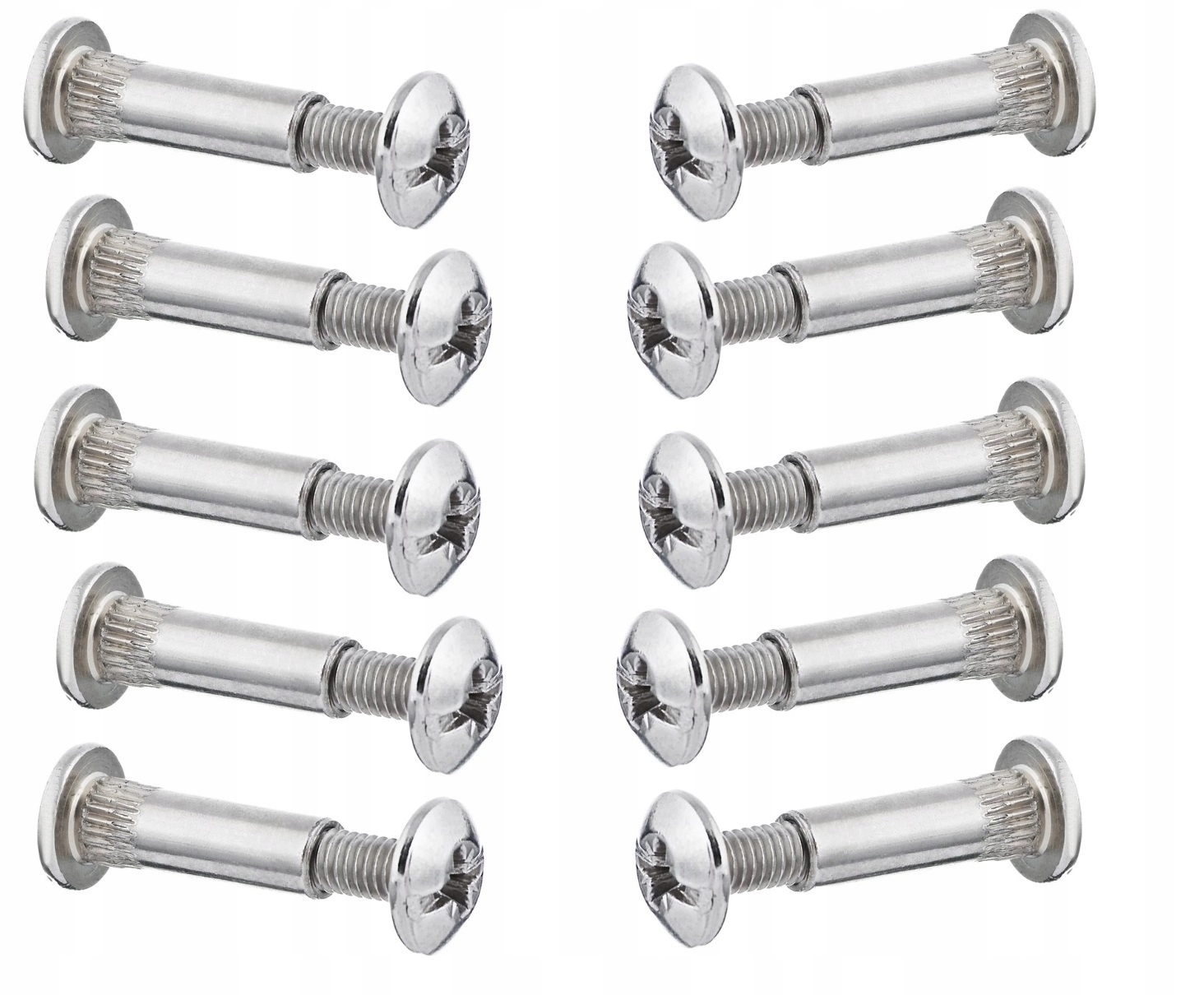 

10 x złącze meblowe fi8 mm M6 (30-40 MM) do szafek