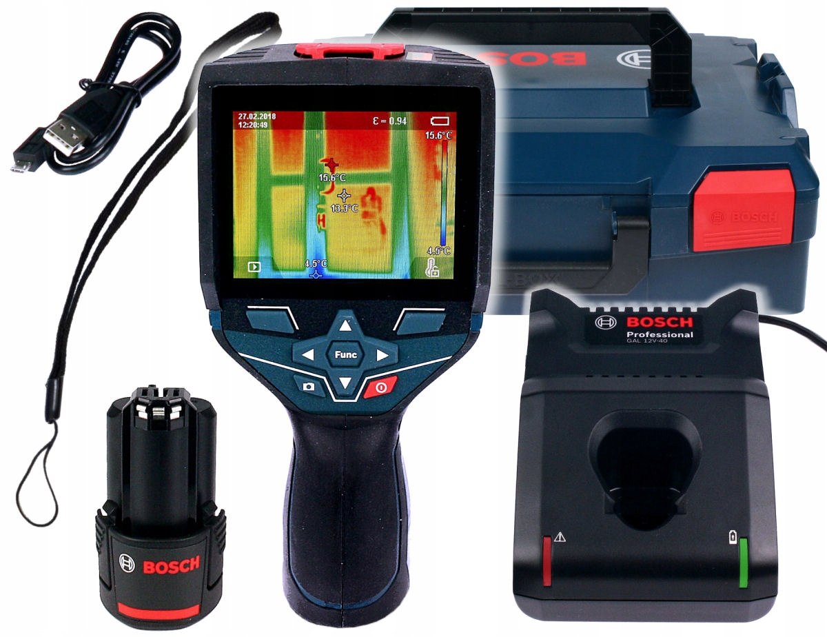 KAMERA TERMOWIZYJNA TERMODETEKTOR GTC 400 C BOSCH 1x2,0Ah