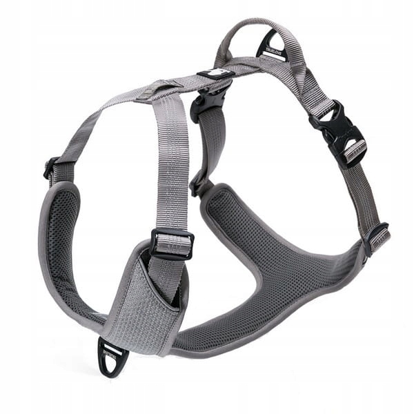 Levně Postroj pro aktivního psa Reflexní guard easy walk Truelove Lumen Šedý XL