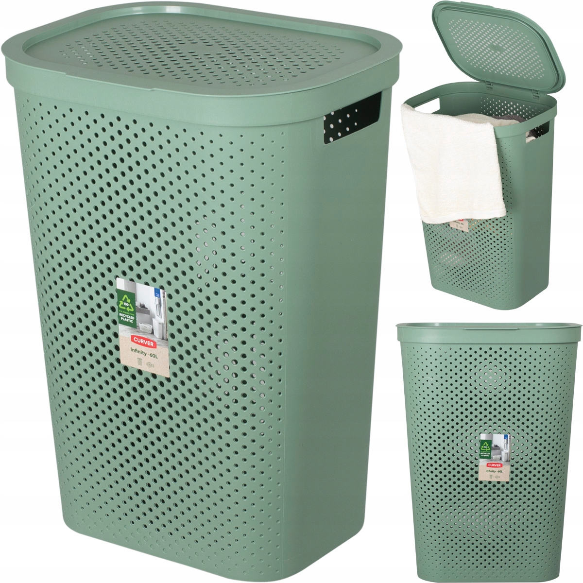 

Kosz Na Pranie Bielizne Curver Zielony 59 Recycled