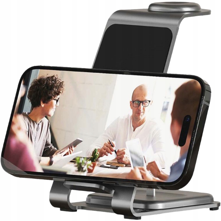 Bezdrátová nabíječka 3v1 Forcell, magnetická, hliníková, pro telefon o výkonu 15 W