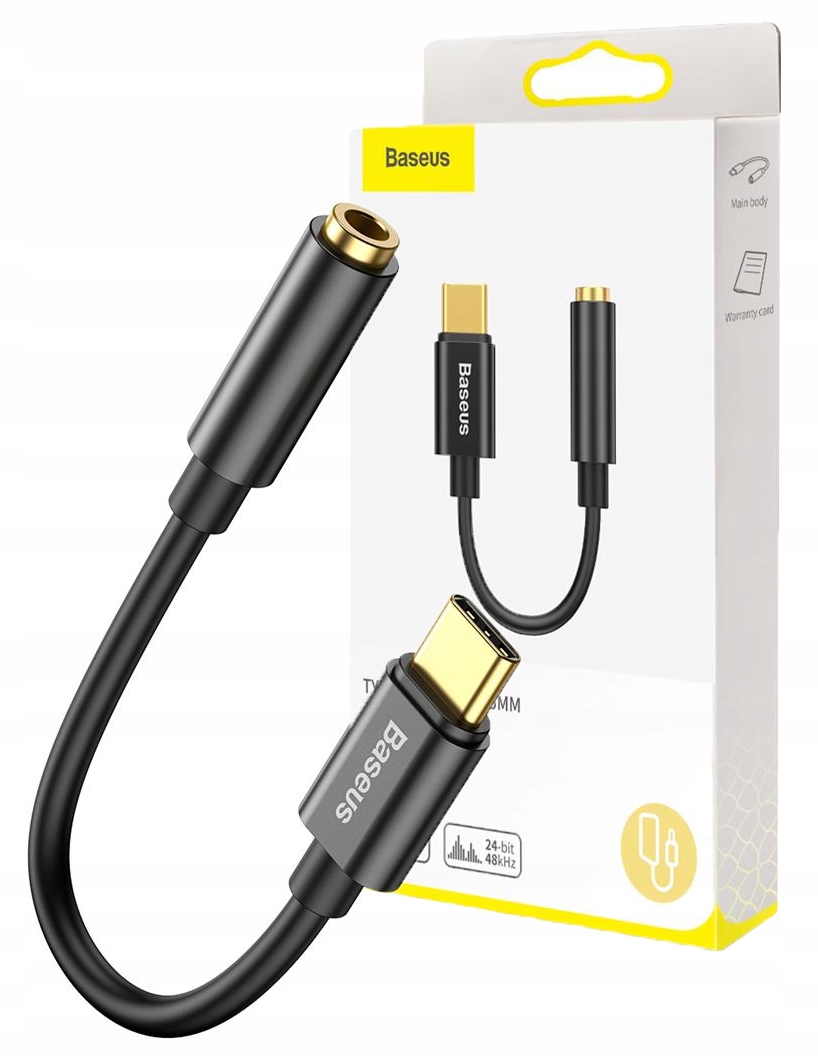 

Baseus Przejściówka Adapter Usb-c do Jack 3,5mm
