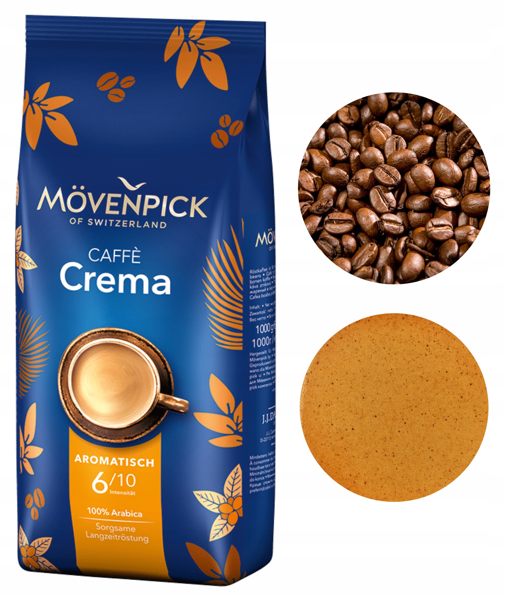 Levně Movenpick Caffe Crema káva káva arabica intenzivní 1 kg