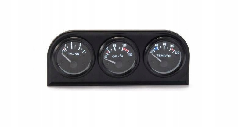 ZESTAW WSKAŹNIKÓW VDO LOOK 3w1 ciśń+temp+temp HIT