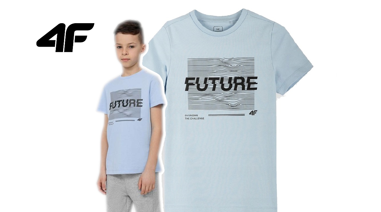 

4F Bawełniany T-shirt Dziecięcy L22 JTSM006 152