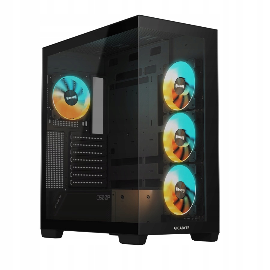 Gigabyte C500 Panoramic STEALTH/Midi Tower/Transpar./Čierna