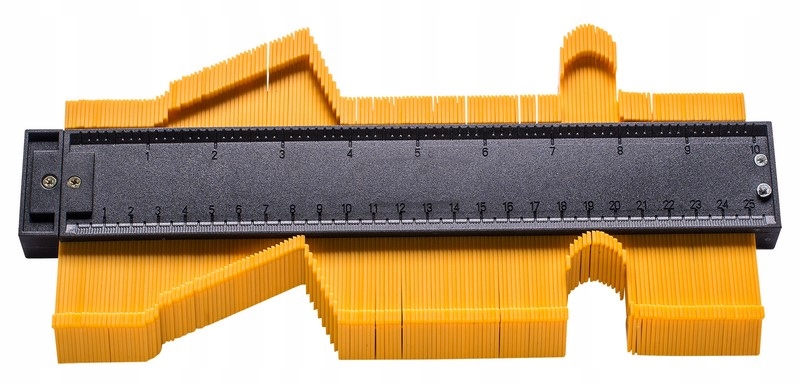 

Wzornik szablon miara odwzorowanie kształtów 15cm