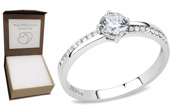 Prstýnek prsten Yes I Do 316 L Gravírování vel. 22