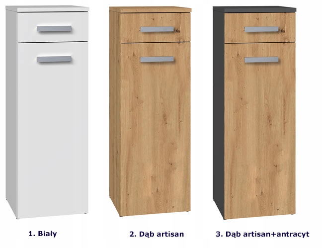 SZAFKA ŁAZIENKOWA STOJĄCA NISKI SŁUPEK ==== KOLORY Marka Elior