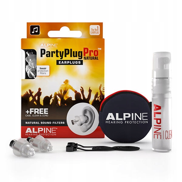 Zátky a chrániče uší pro koncertní akce Alpine PartyPlug Pro