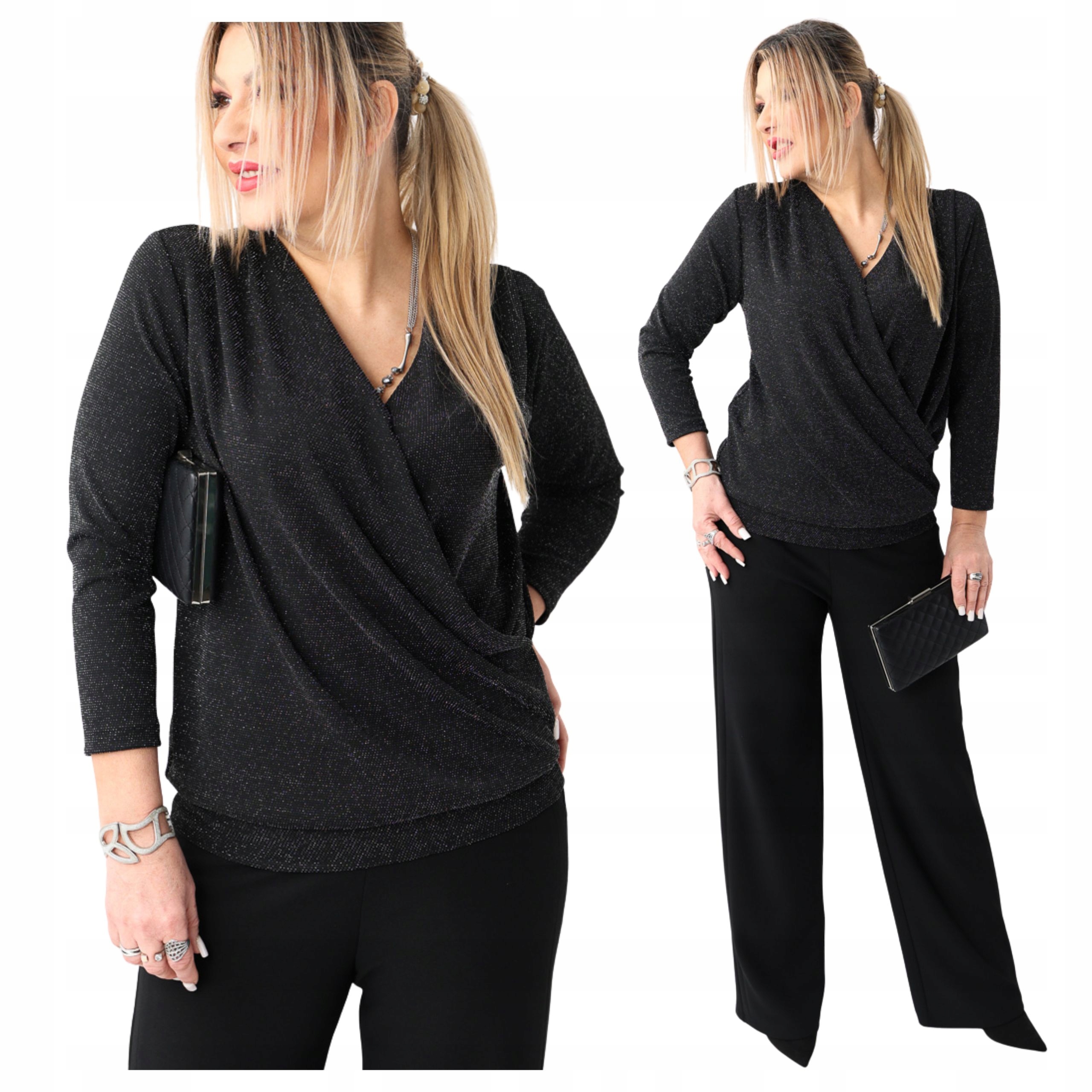 Bluzka błyszcząca wizytowa Polski Producent duże rozmiary