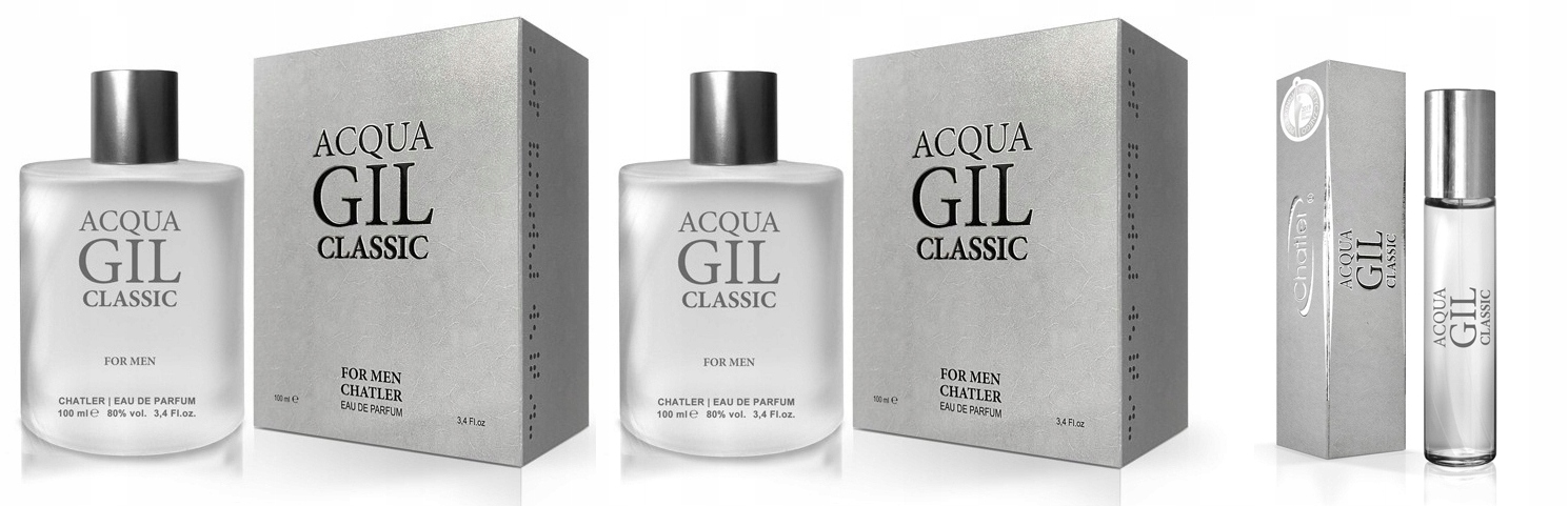 Chatler Acqua Gil Classic 2x100 ml 30 ml parfémovaná voda