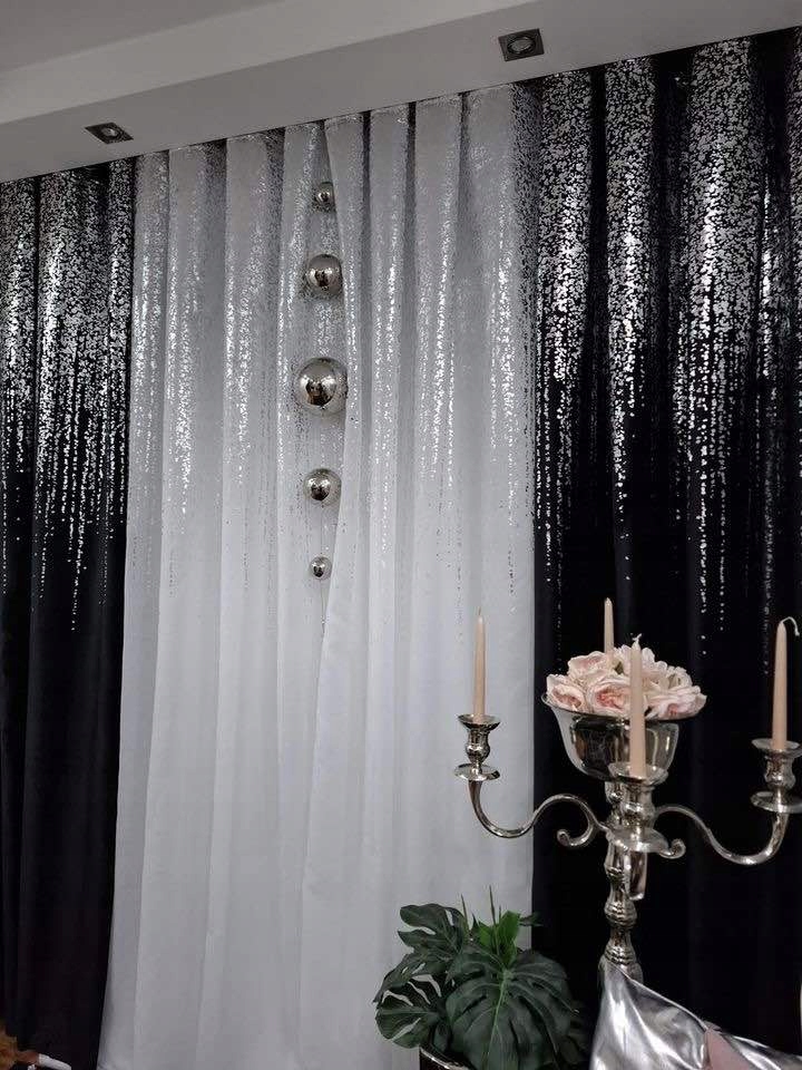 Firana Srebrny Deszcz 300 x 250 taśma