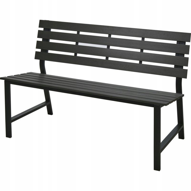 Záhradná lavička 125 cm drevo-plast