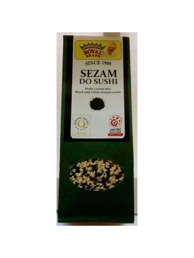 3xRoyal Brand sezam na sushi 100 g (bílo-černý mix) – asijský orientální
