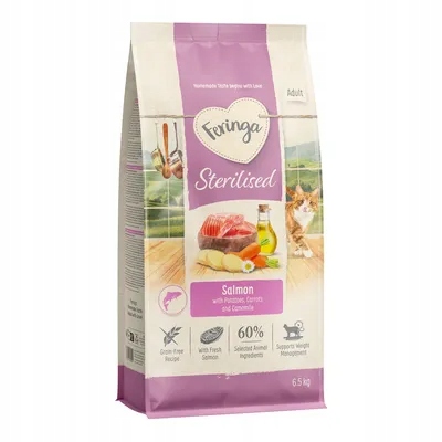 Levně Suché krmivo pro kočky Feringa krmivo suchý losos 6,5 kg
