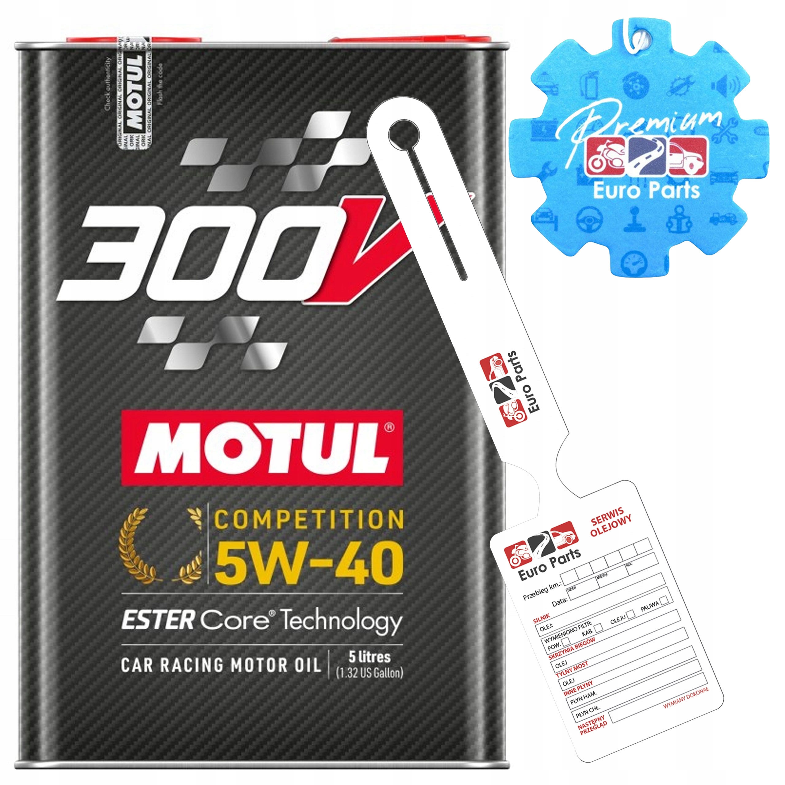 Motul 300V Competition 5W40 5L syntetický motorový olej dárek