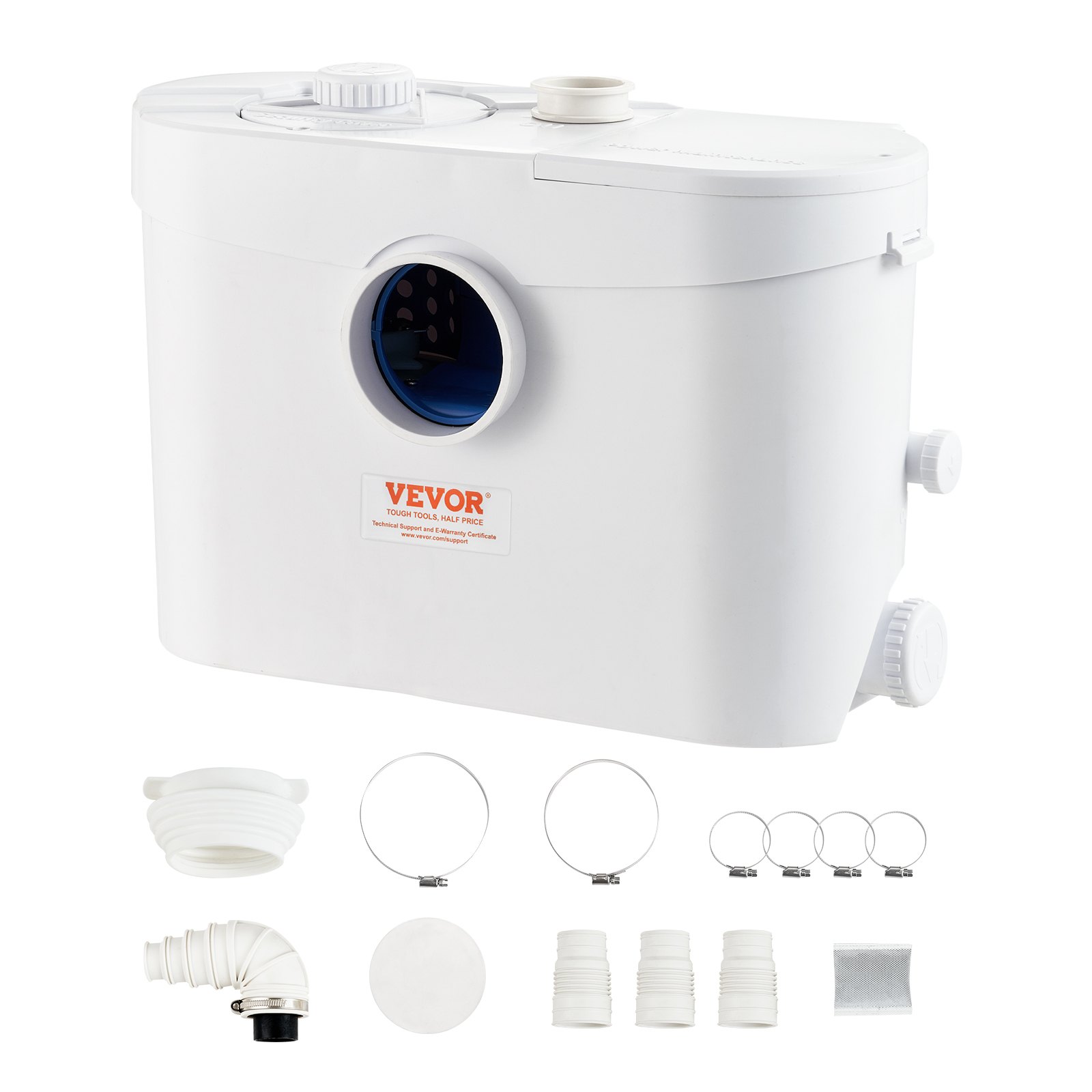 Čerpadlo drvič Wc mlynček odpadová voda čerpacia stanica 700 W biela 4 vstupy pro