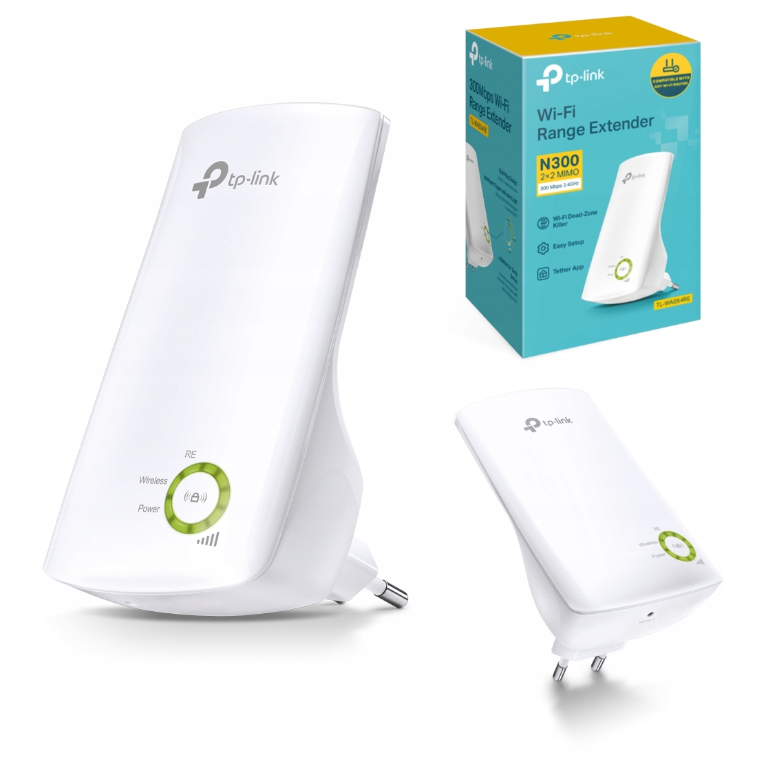 

Mocny Wzmacniacz WiFI TP-Link TL-WA854RE 300Mb/s