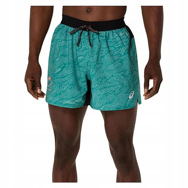 Asics Męskie Spodenki Do Biegania Fujitrail All Over Print 2011C988 R. Xs